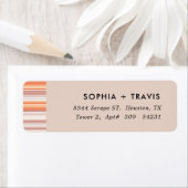 Étiquette Saison automne de série rayures (En situation)