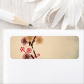 Étiquette sakura vintage (En situation)