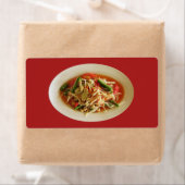 Étiquette Salade de Papaya épicé [Som Tam] ... Thai Lao Food (En situation)