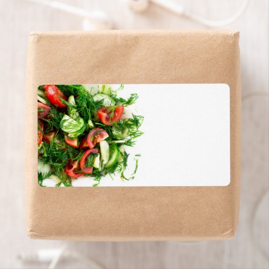 Étiquette Salade végétale (En situation)