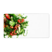 Étiquette Salade végétale (Devant)