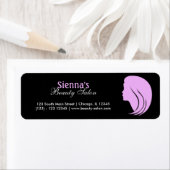 Étiquette Salon de beauté (Plum) (En situation)