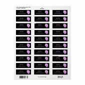 Étiquette Salon de beauté (Plum) (Feuille entière)