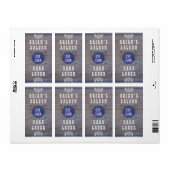 Étiquette Salon de bière maison personnalisable (Feuille entière)