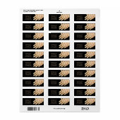 Étiquette salon élégant de manucure à ongles (Feuille entière)