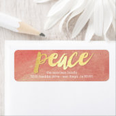 Étiquette Salutation pacifique Vacances Retour Adresse Étiqu (En situation)