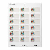 Étiquette Salutations de Pâques (Feuille entière)