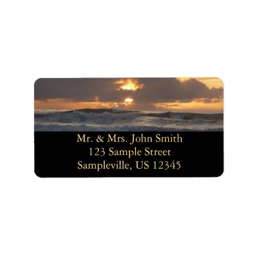 Étiquette San Diego Sunset IV California Seasons (Devant)