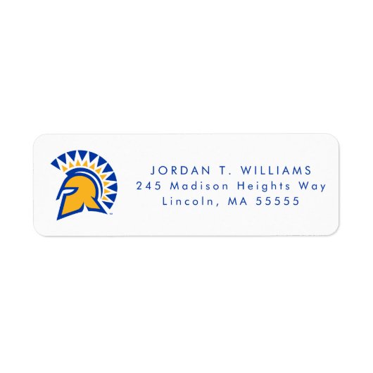 Étiquette San Jose State Spartans (Devant)
