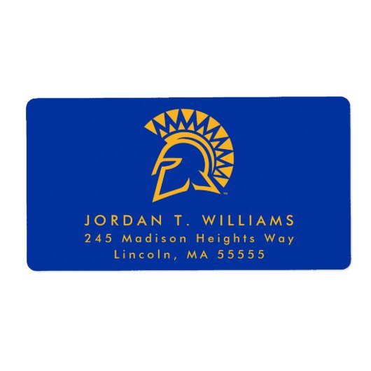 Étiquette San Jose State Spartans (Devant)