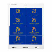 Étiquette San Jose State Spartans (Feuille entière)