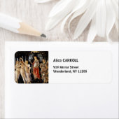 Étiquette Sandro Botticelli - La Primavera (En situation)