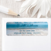 Étiquette Sandy Beach Graduation Return Adresse (En situation)