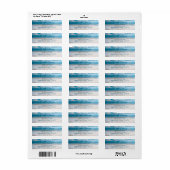 Étiquette Sandy Beach Graduation Return Adresse (Feuille entière)