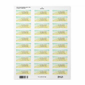 Étiquette Sandy Beach Starfish We Moved Adresse de retour (Feuille entière)