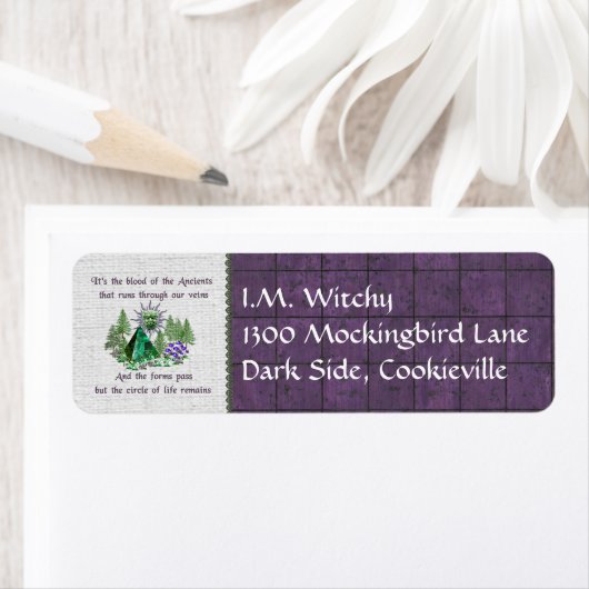 Étiquette Sang Des Anciens (En situation)