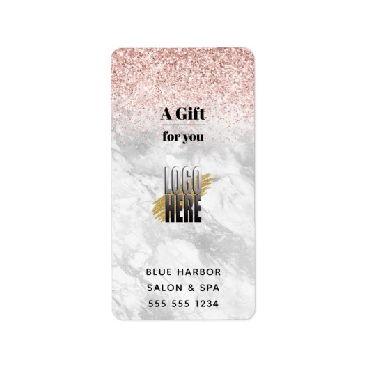 Étiquette Sanitizer de logo professionnel personnalisé (Devant)