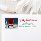 Étiquette Santa Claus (En situation)