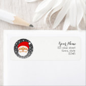 Étiquette Santa Claus Adresse de retour (En situation)