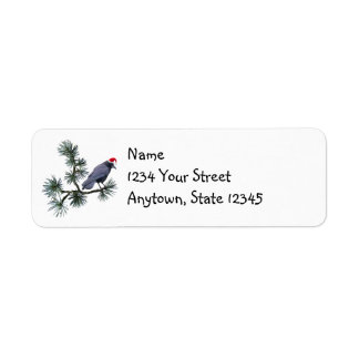 Étiquette Santa Crow Pine Return Address Labels