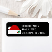 Étiquette Santa Hat mignon (En situation)