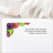 Étiquette Sassy Spring Flowers Modern Return Adresse Label (En situation)