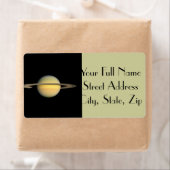 Étiquette Saturne pendant l'équinoxe (En situation)