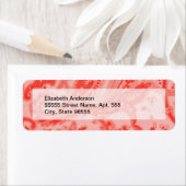 Étiquette Saumon Pink Paisley (En situation)