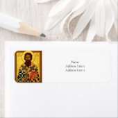 Étiquette Sava, premier archevêque de Serbie Icône orthodoxe (En situation)