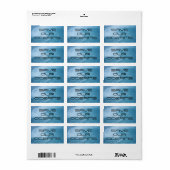 ÉTIQUETTE SAVE OUR OCEANS WAVE SURF CLIMATE CHANGE POLLUTION (Feuille entière)