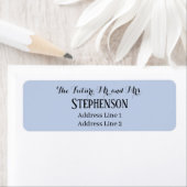 Étiquette Save The Date Custom Name Return Address (En situation)