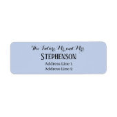 Étiquette Save The Date Custom Name Return Address (Devant)