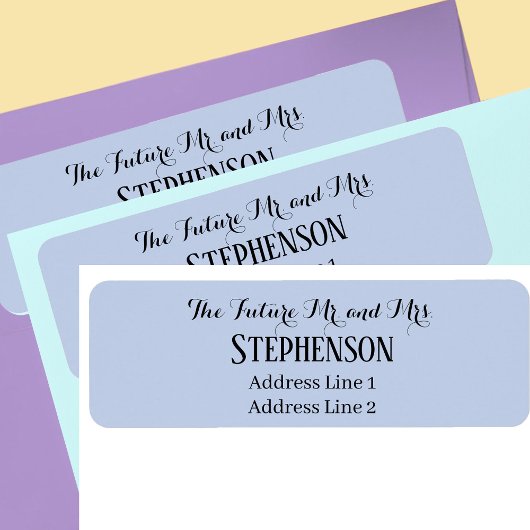 Étiquette Save The Date Custom Name Return Address