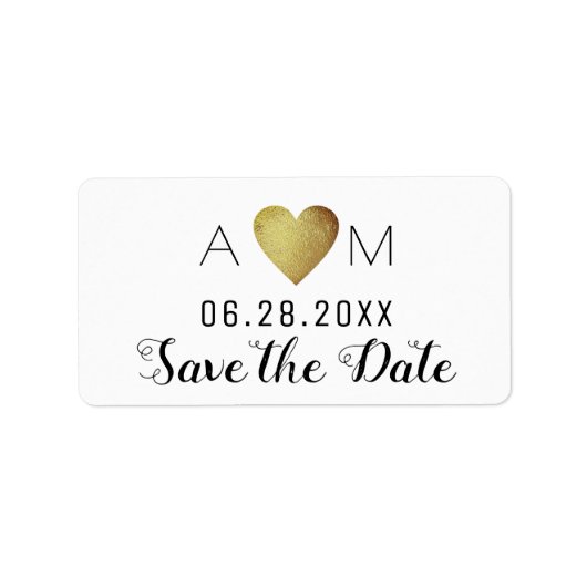 Étiquette save the date - wedding (Devant)