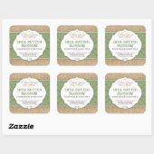 Étiquette savon | Green | Boucle | Sticker (Feuille)