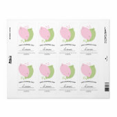 Étiquette Savon maison Entreprise Citron Lime Rose (Feuille entière)