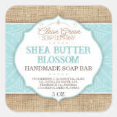 Étiquette savon | Mer | Boucle | Sticker (Devant)