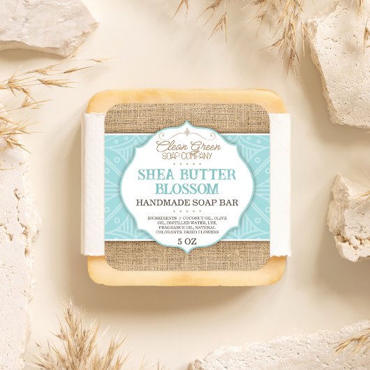 Étiquette savon | Mer | Boucle | Sticker