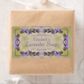 Étiquette Savon parfumé à la lavande (En situation)