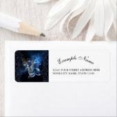 Étiquette Saxophone de musique avec poulpe (En situation)