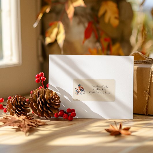 Étiquette Scandi Aviary Duet, personnalisé