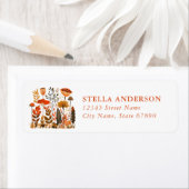 Étiquette Scandinavian Fall Return Address Label (En situation)