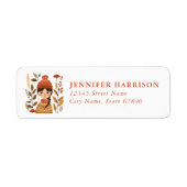 Étiquette Scandinavian Fall Return Address Labels (Devant)