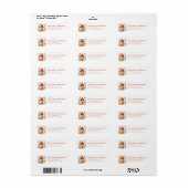 Étiquette Scandinavian Fall Return Address Labels (Feuille entière)
