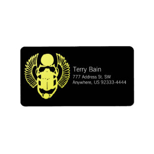 Étiquette Scarab ailé