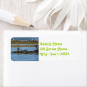 Étiquette Sceau à Casco Bay Maine (En situation)