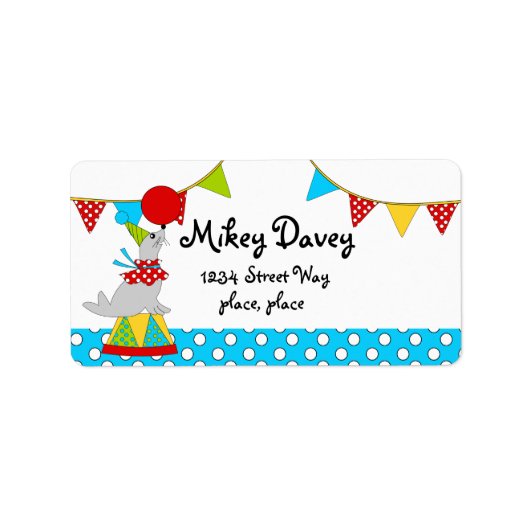 Étiquette Sceau de cirque (Devant)