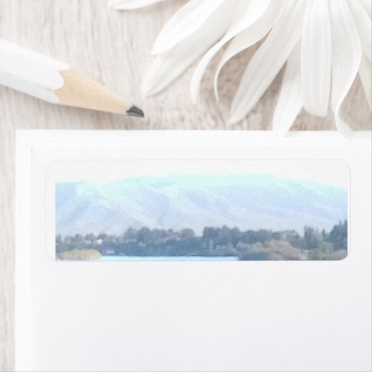 Étiquette Scène de montagne (En situation)