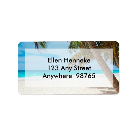 Étiquette Scène de plage 1 (Devant)