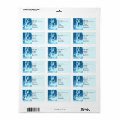 Étiquette Scène de Robin des rennes (Feuille entière)